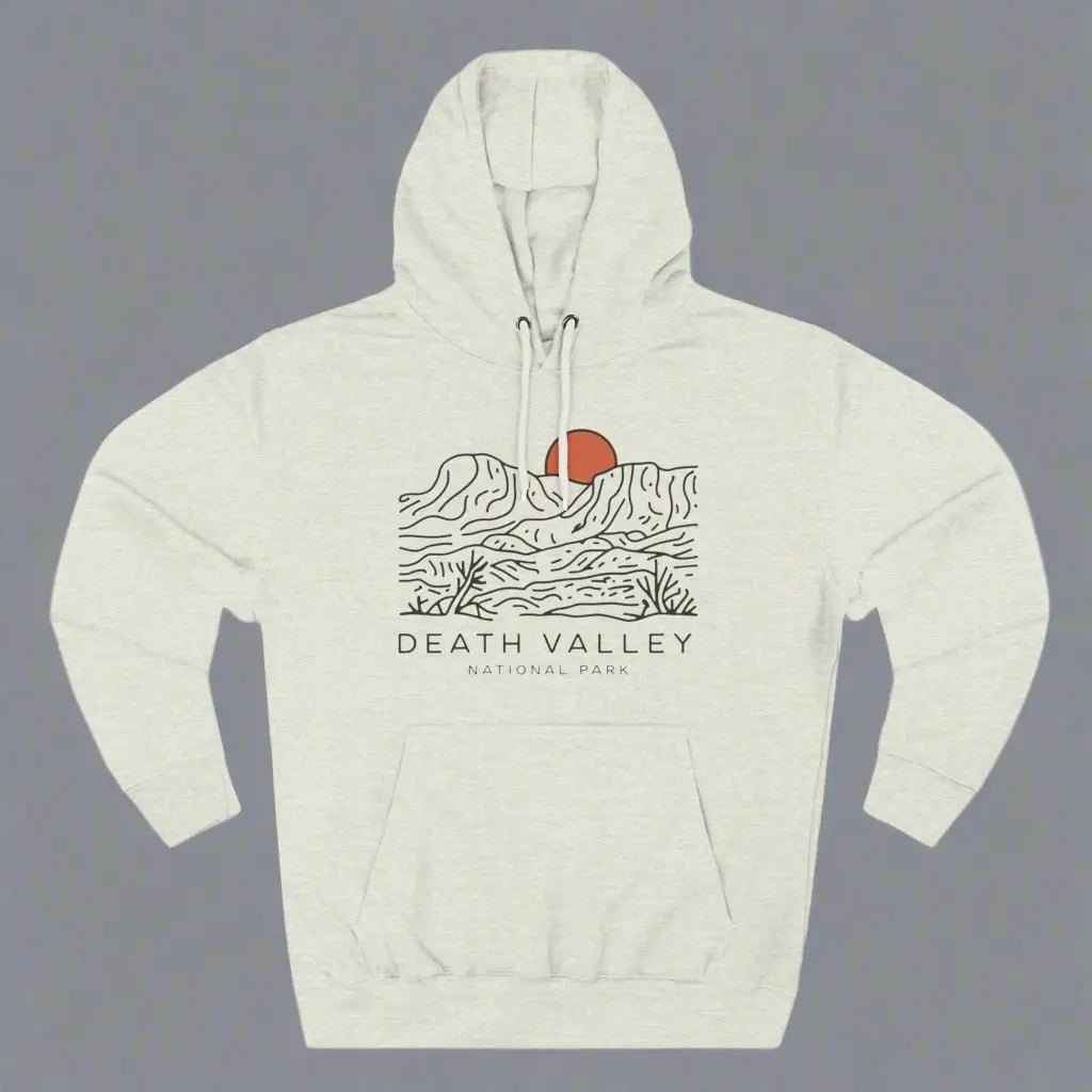 Death Valley National Park Fleece Hoodie Desert Dunes