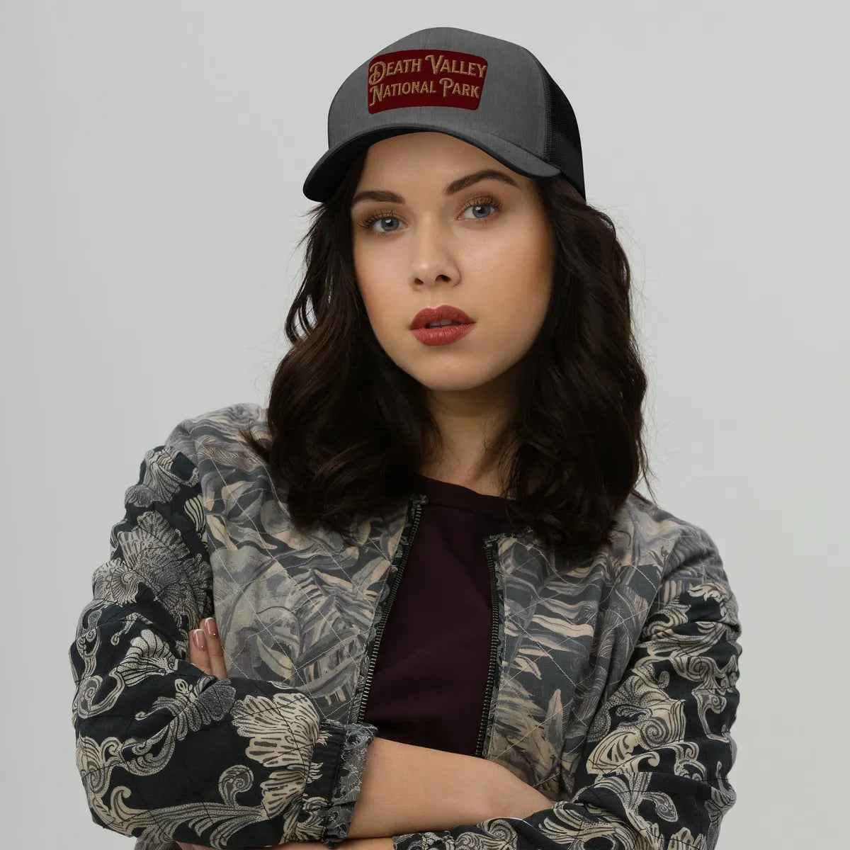Death Valley National Park Sign Embroidered Trucker Cap