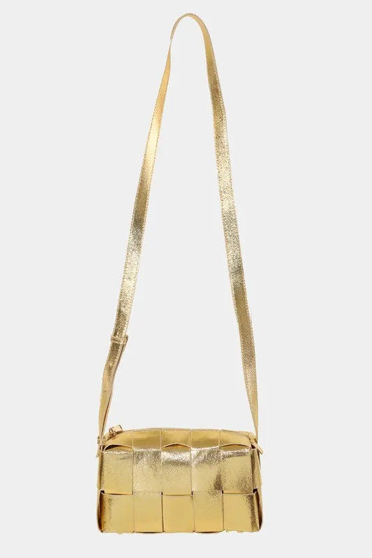 Fame Woven Crossbody Bag With Adjustable Strap For All Looks