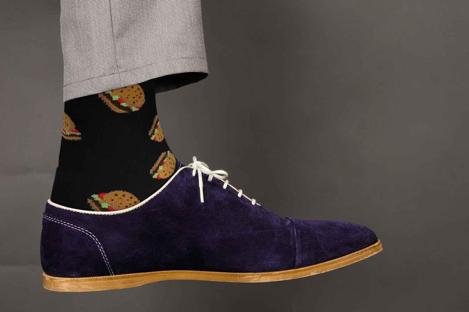 Favorite Food Socks - Comfy, Cotton Burger Socks