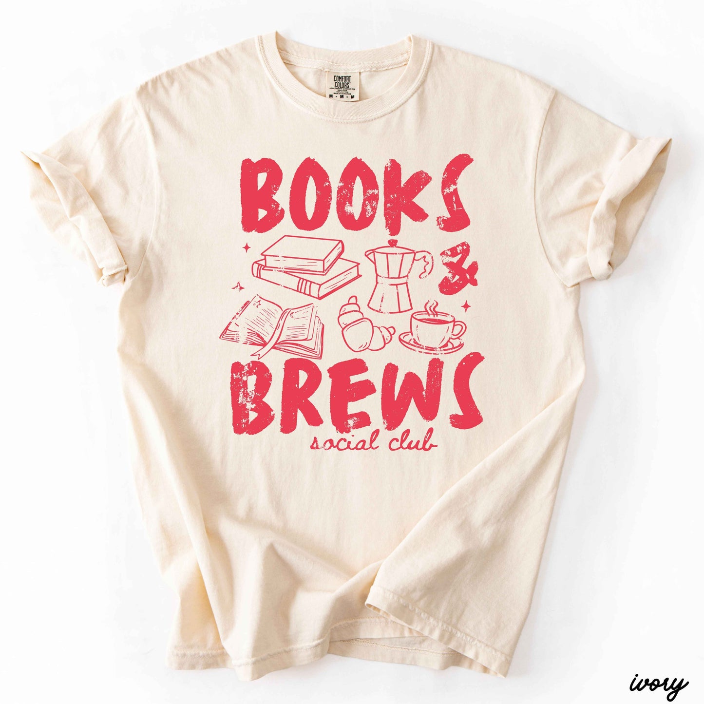 Books & Brews Tee *16 Colors (S-3X) COPY