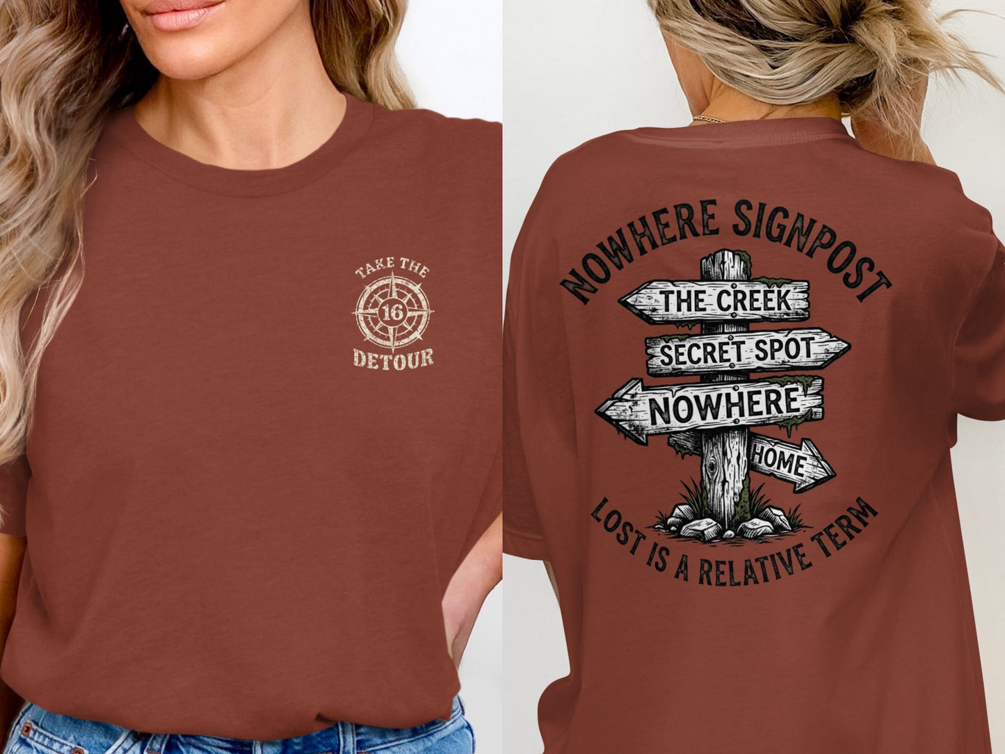 Nowhere Signpost: Wanderer's Path T-Shirt