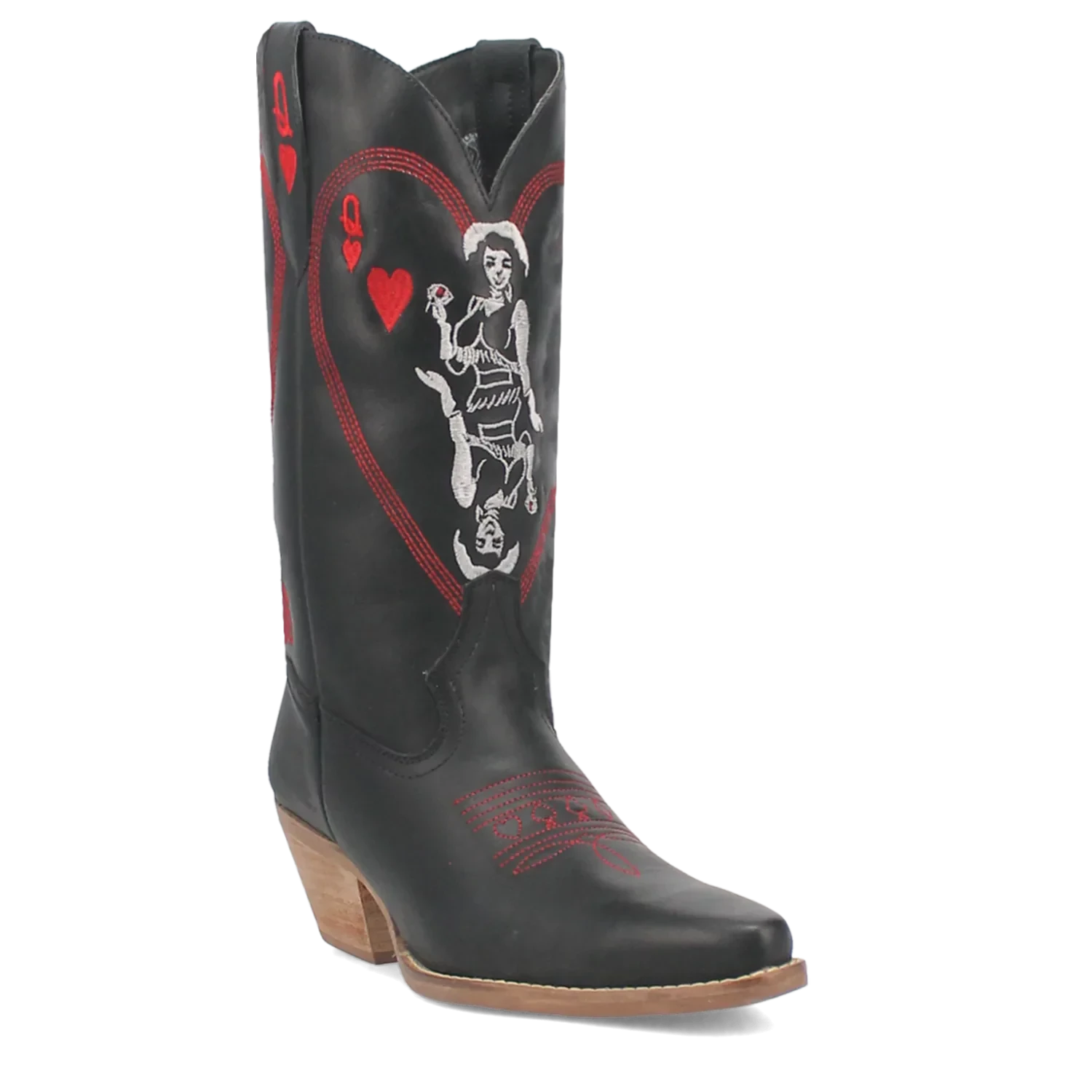 Dingo Queen A Hearts - Women's Leather Cowgirl Boots