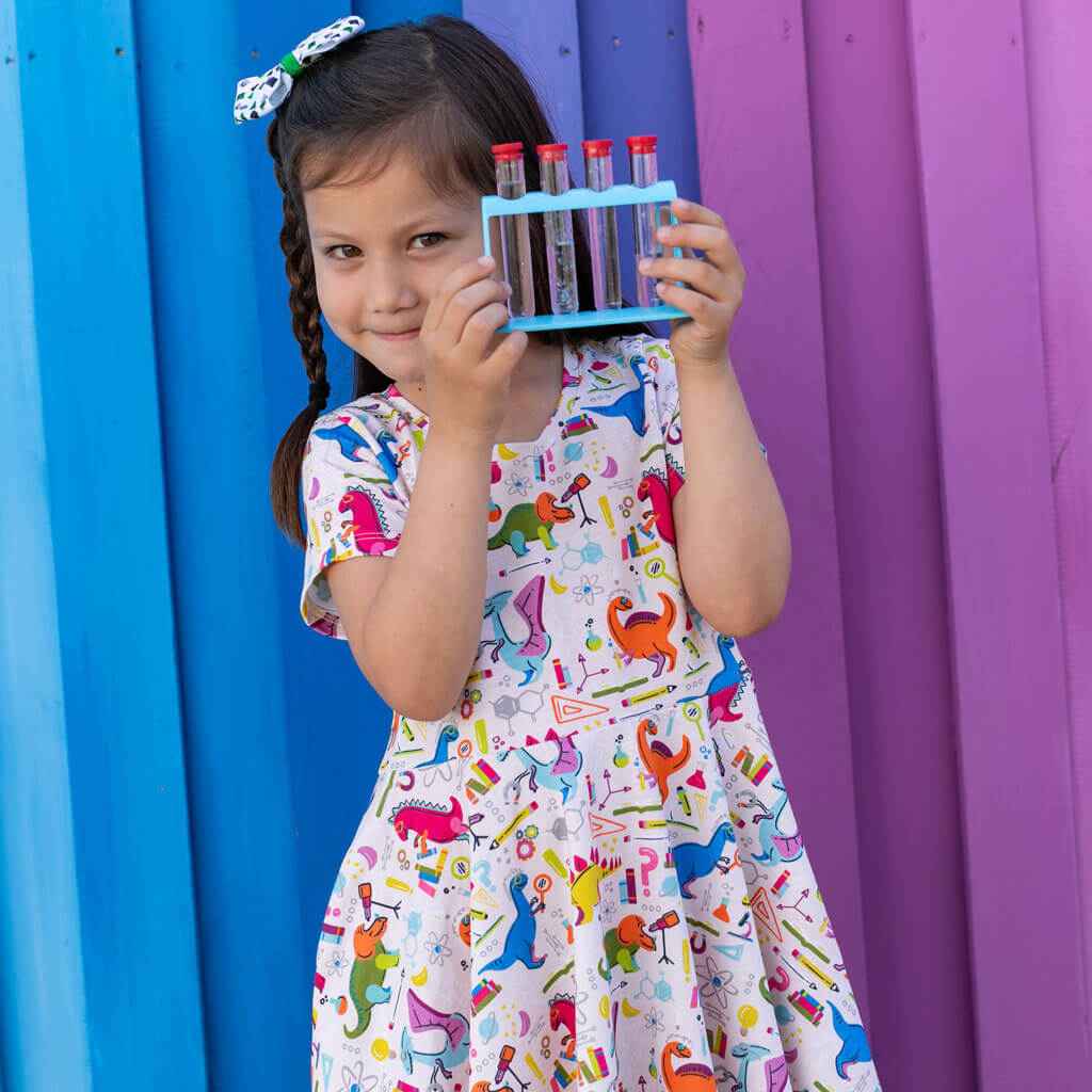 "Hypothesaurus Rex" Dinosaur Scientists Super Twirler Dress with Pockets