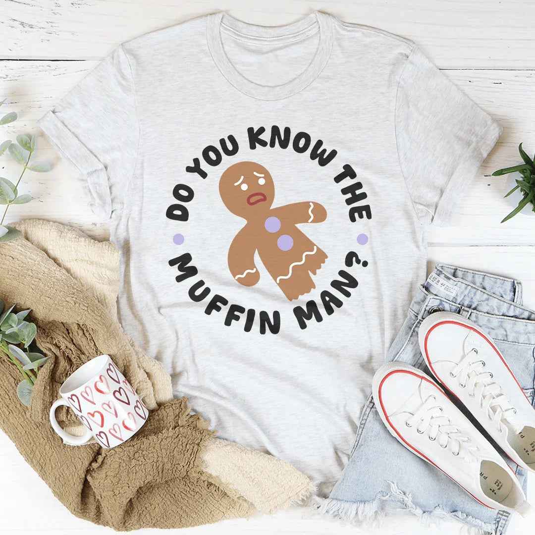 Shrek Movie Parody Top – "Do You Know The Muffin Man" Graphic T-Shirt
