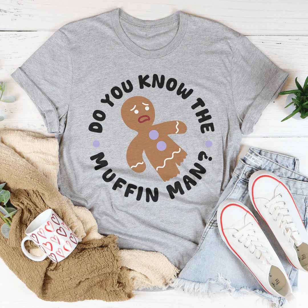 Shrek Movie Parody Top – "Do You Know The Muffin Man" Graphic T-Shirt