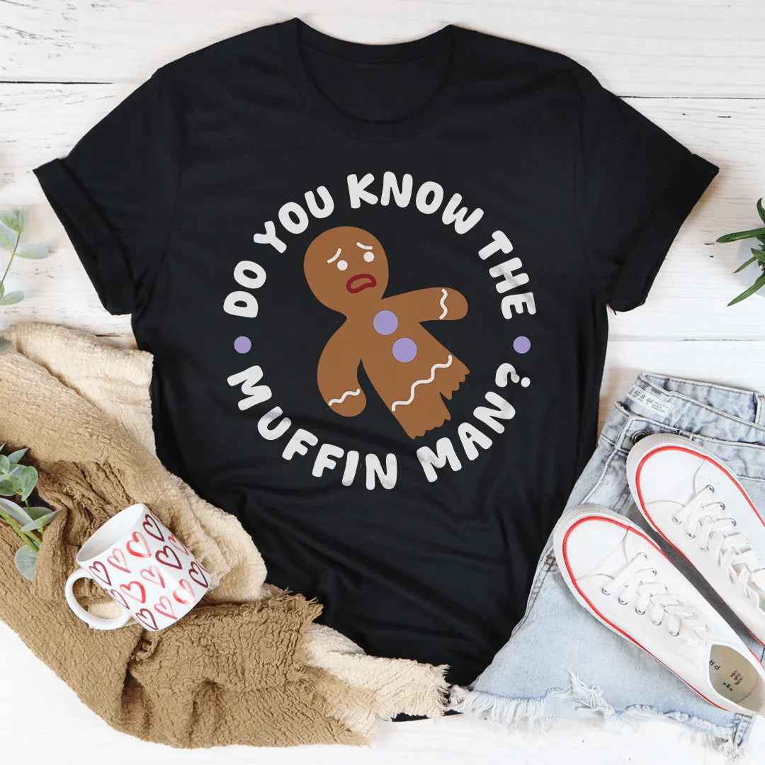 Shrek Movie Parody Top – "Do You Know The Muffin Man" Graphic T-Shirt