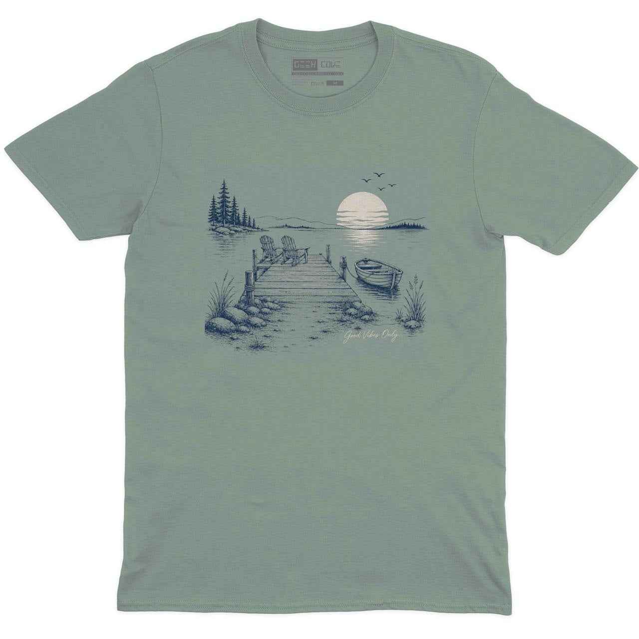 Dock Life Good Vibes Only Crew Neck Tee