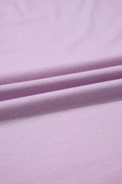 Phalaenopsis Flower Patch Colorblock Plus Size Pullover Top