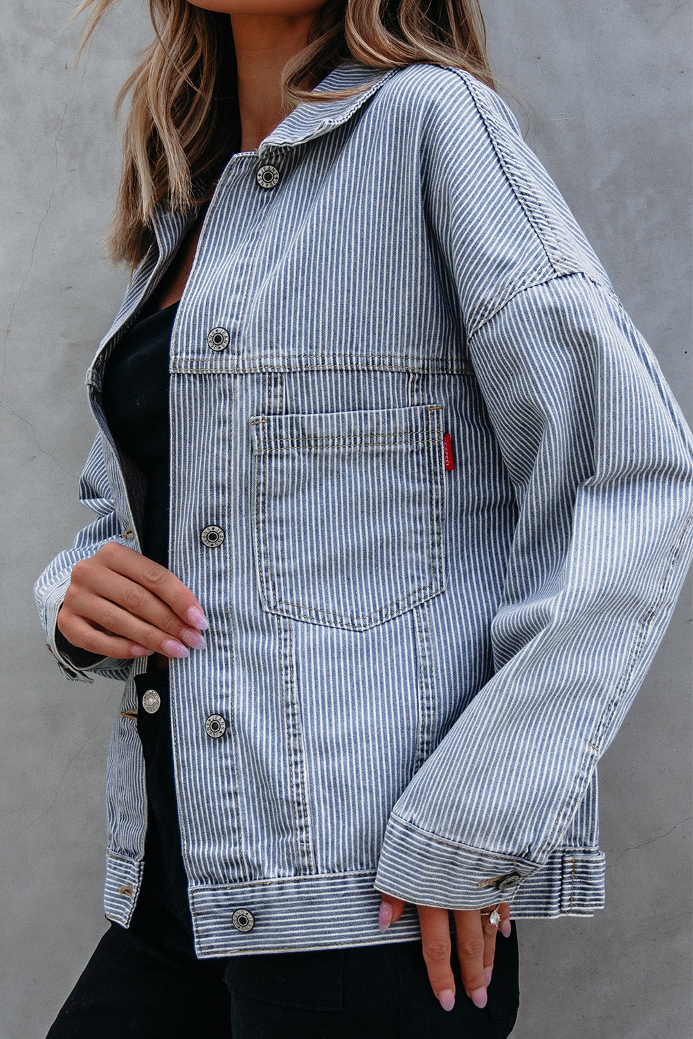 Ella Wind Washed Oversize Jacket