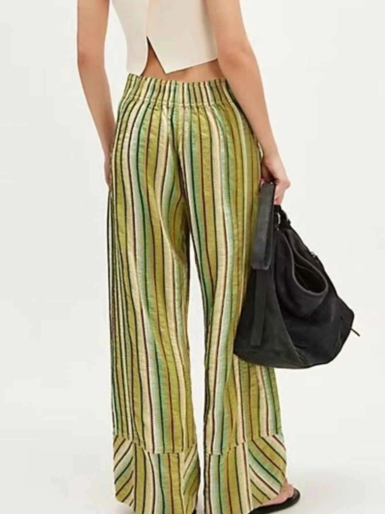 Striped Wide Leg Pants