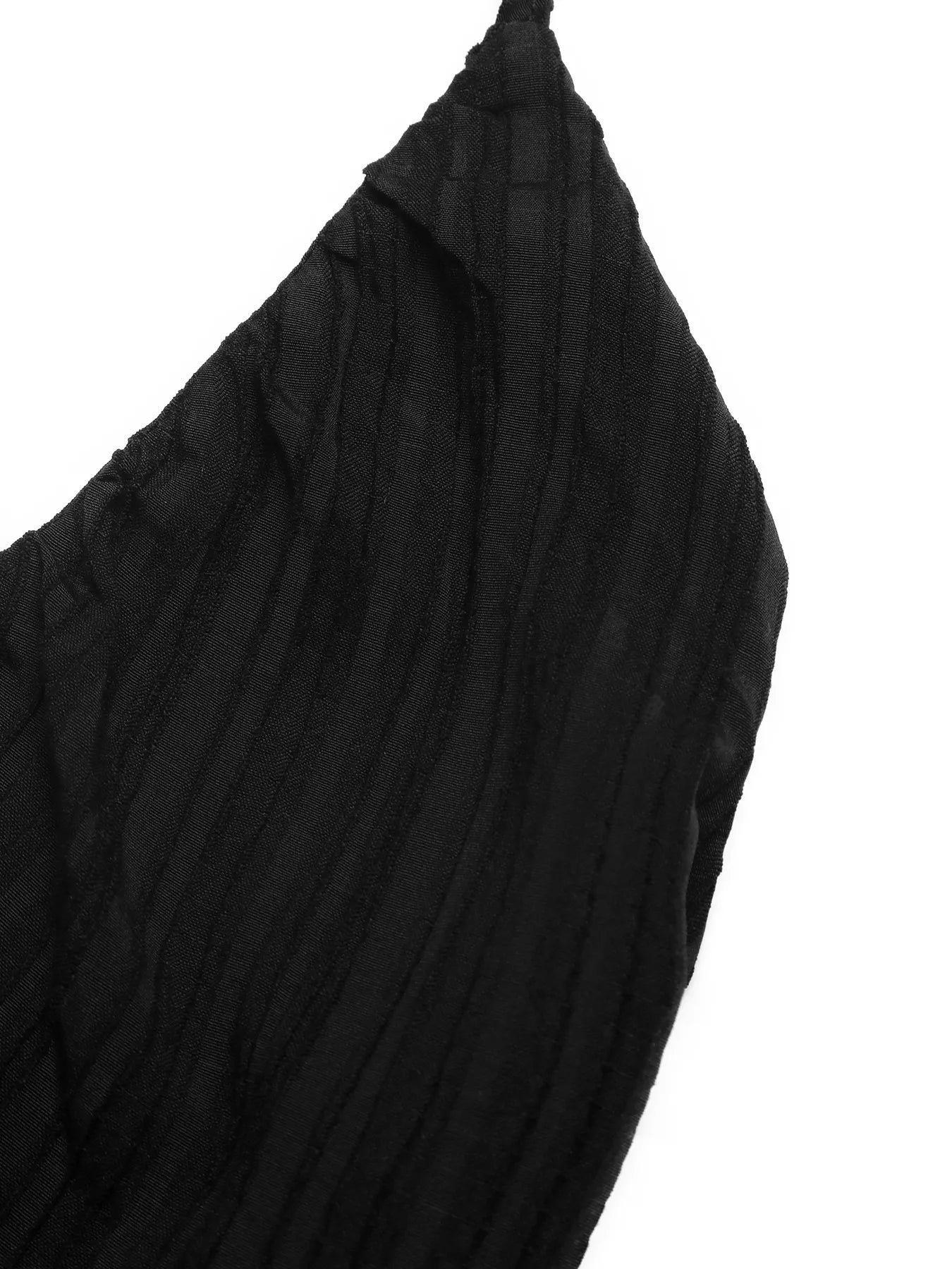 Halter Neck Pleated Maxi Dress