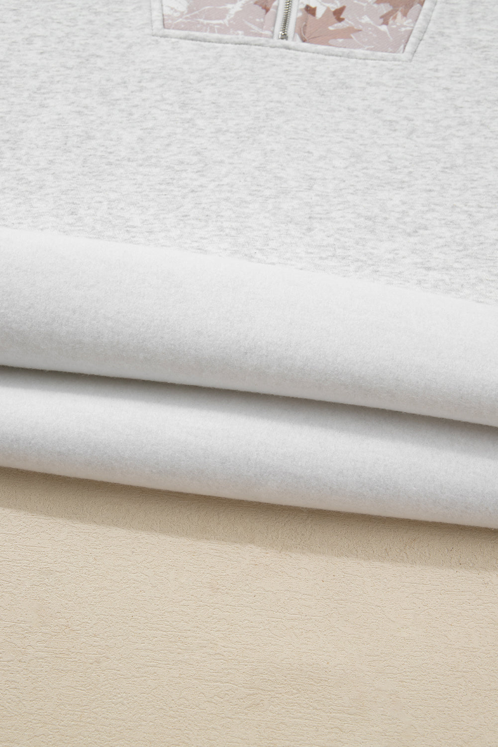 Olivia Patchwork Zipped Collar Pullover