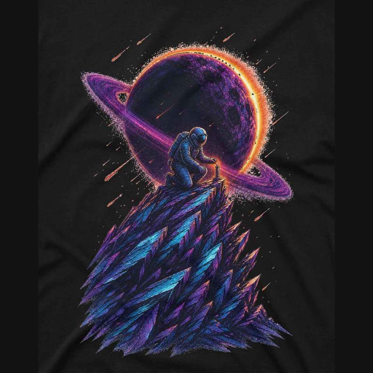 Saturn Ridge Astronaut Men’s Crew Neck Tee