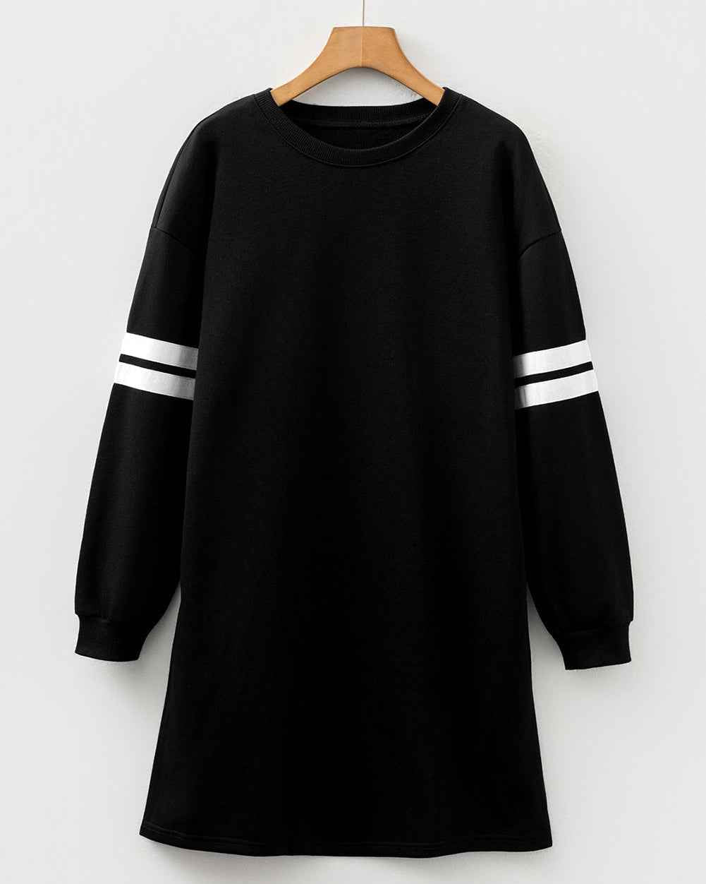 Varsity Sweater Dress - Black