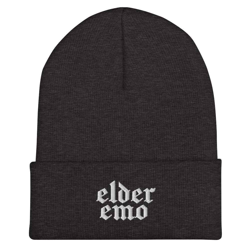 Elder Emo Embroidered Beanie