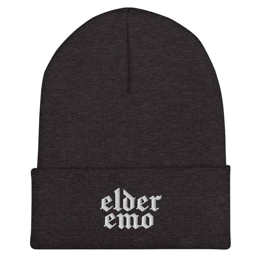 Elder Emo Embroidered Beanie