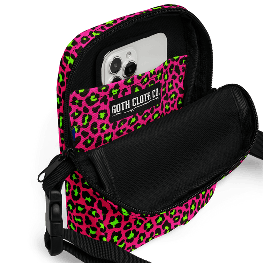 Electric Leopard Crossbody Bag