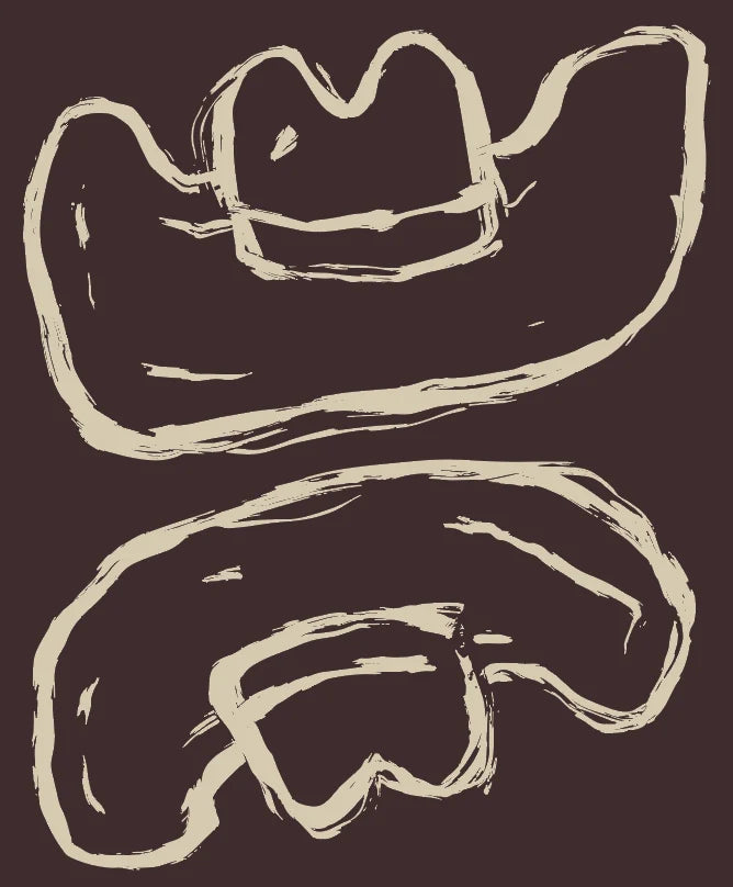 Howdy Plush Throw - Chocolate Brown