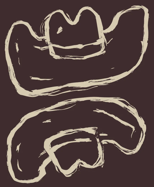 Howdy Plush Throw - Chocolate Brown