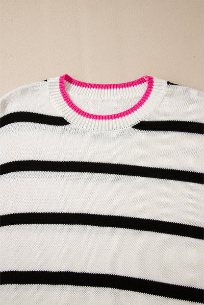 Avery Contrast Drop Shoulder Sweater