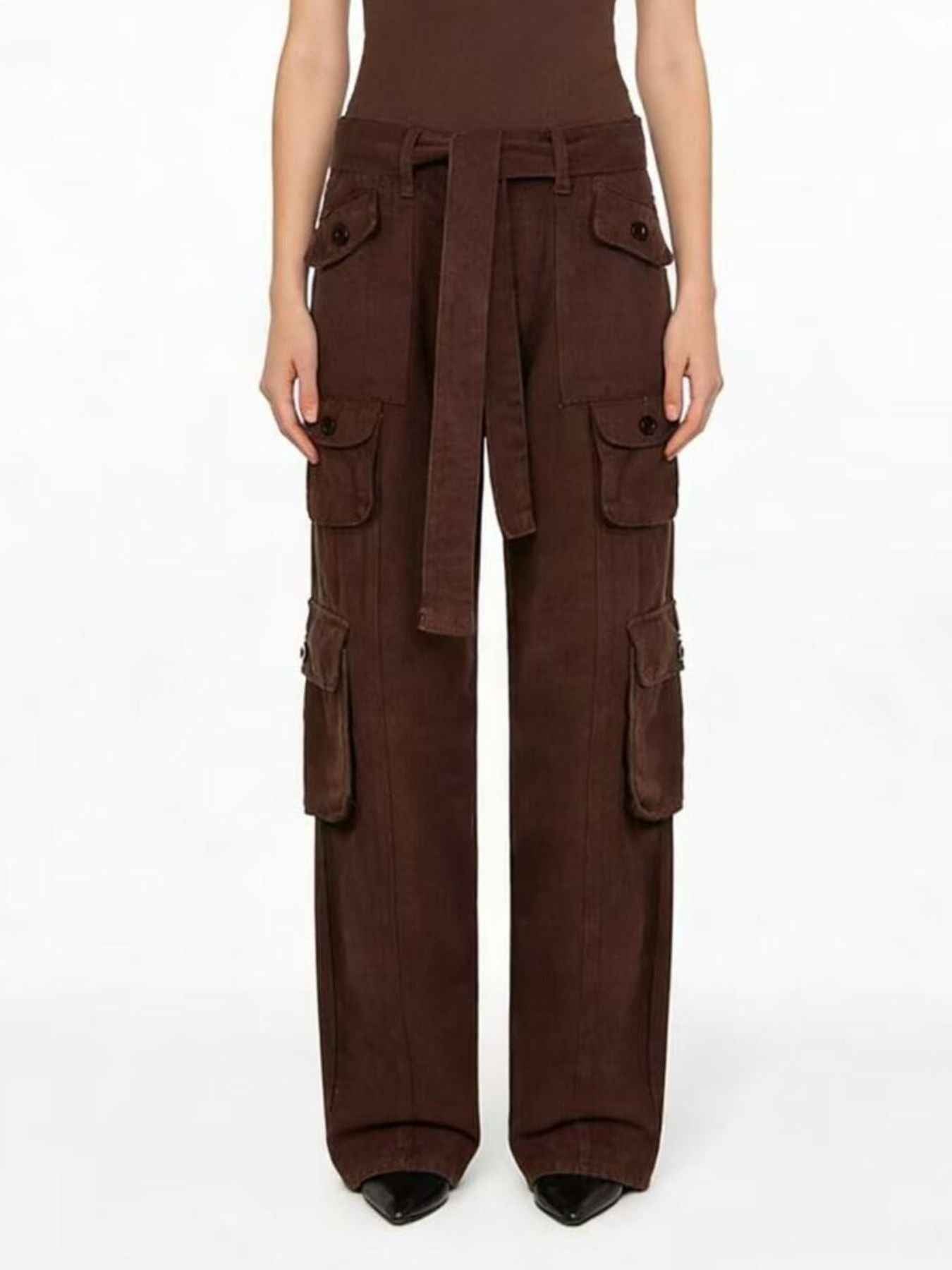 Wide Leg Cargo Jeans