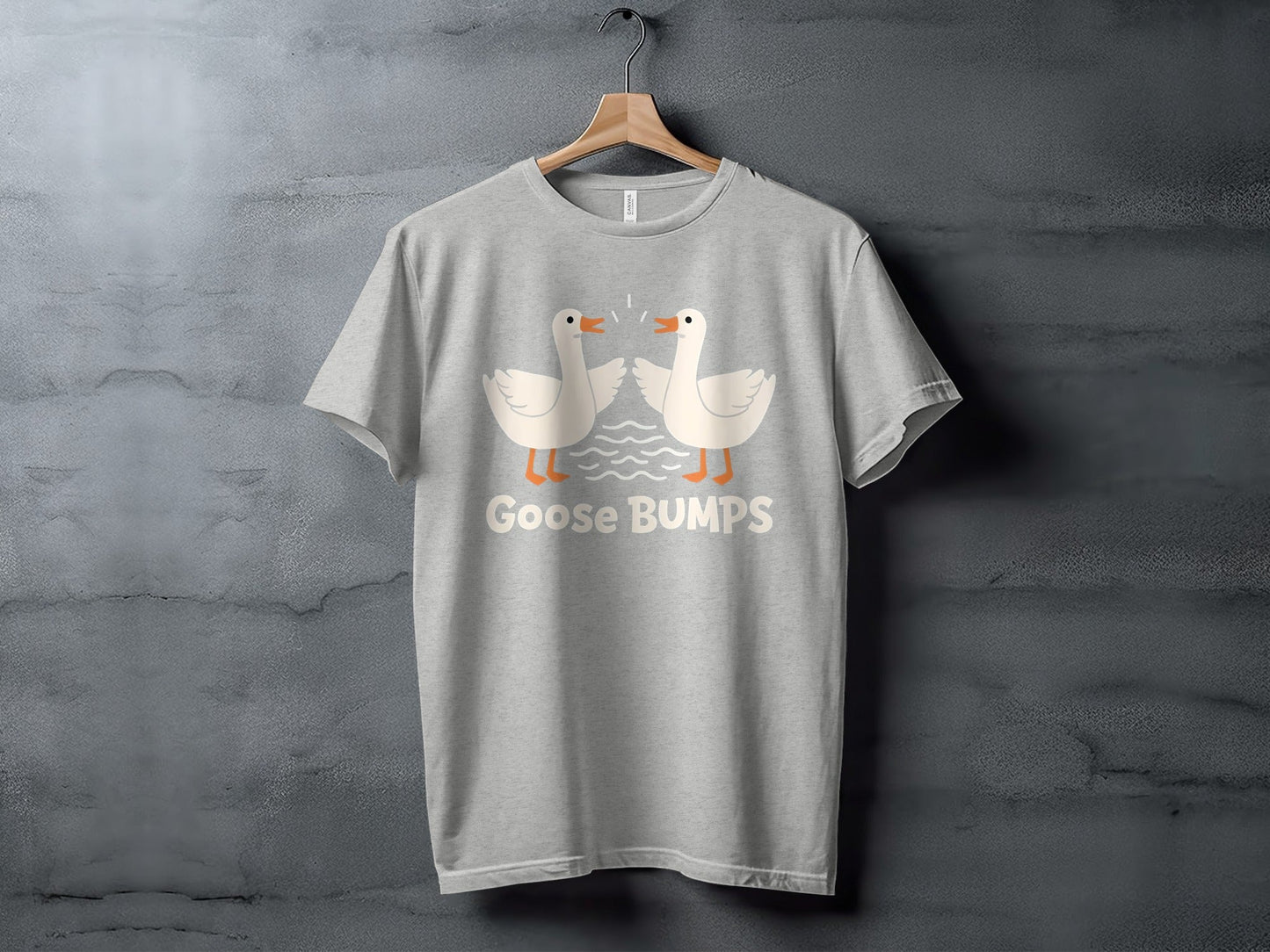 Goose BUMPS Funny Animal Cartoon Design Graphic T-Shirt
