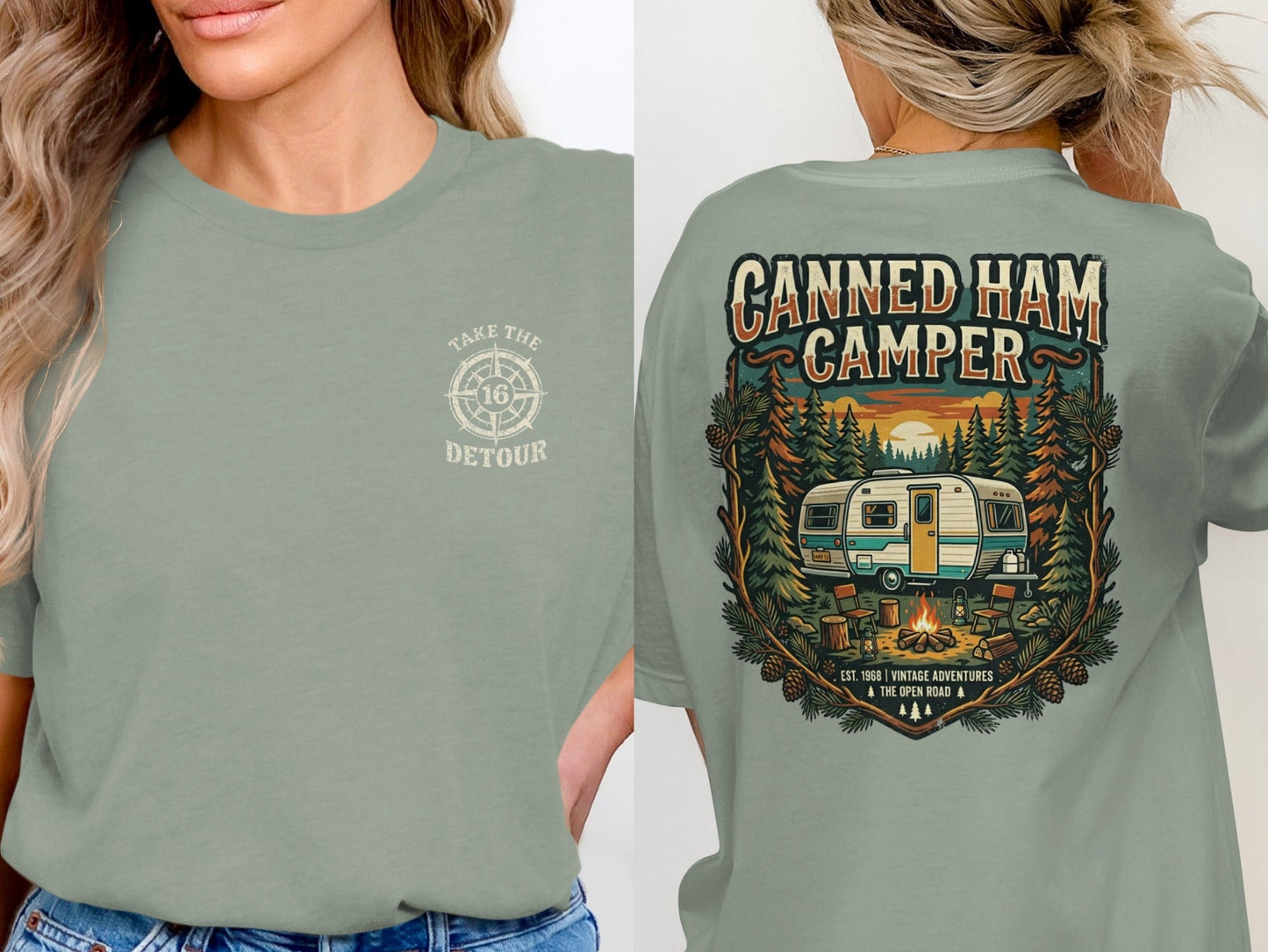 Vintage Canned Ham Camper Graphic Tee
