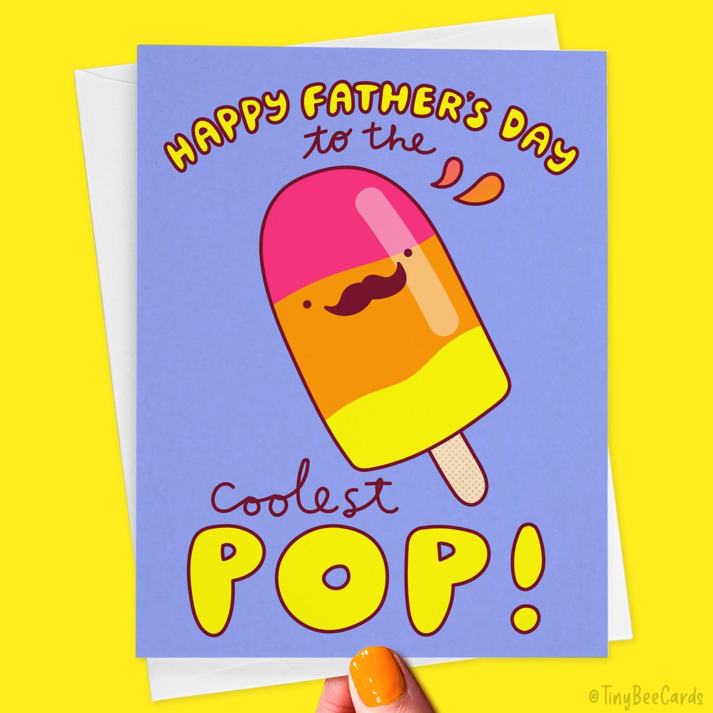 Dad Popsicle Birthday Card "Happy Birthday to the Coolest Pop!"