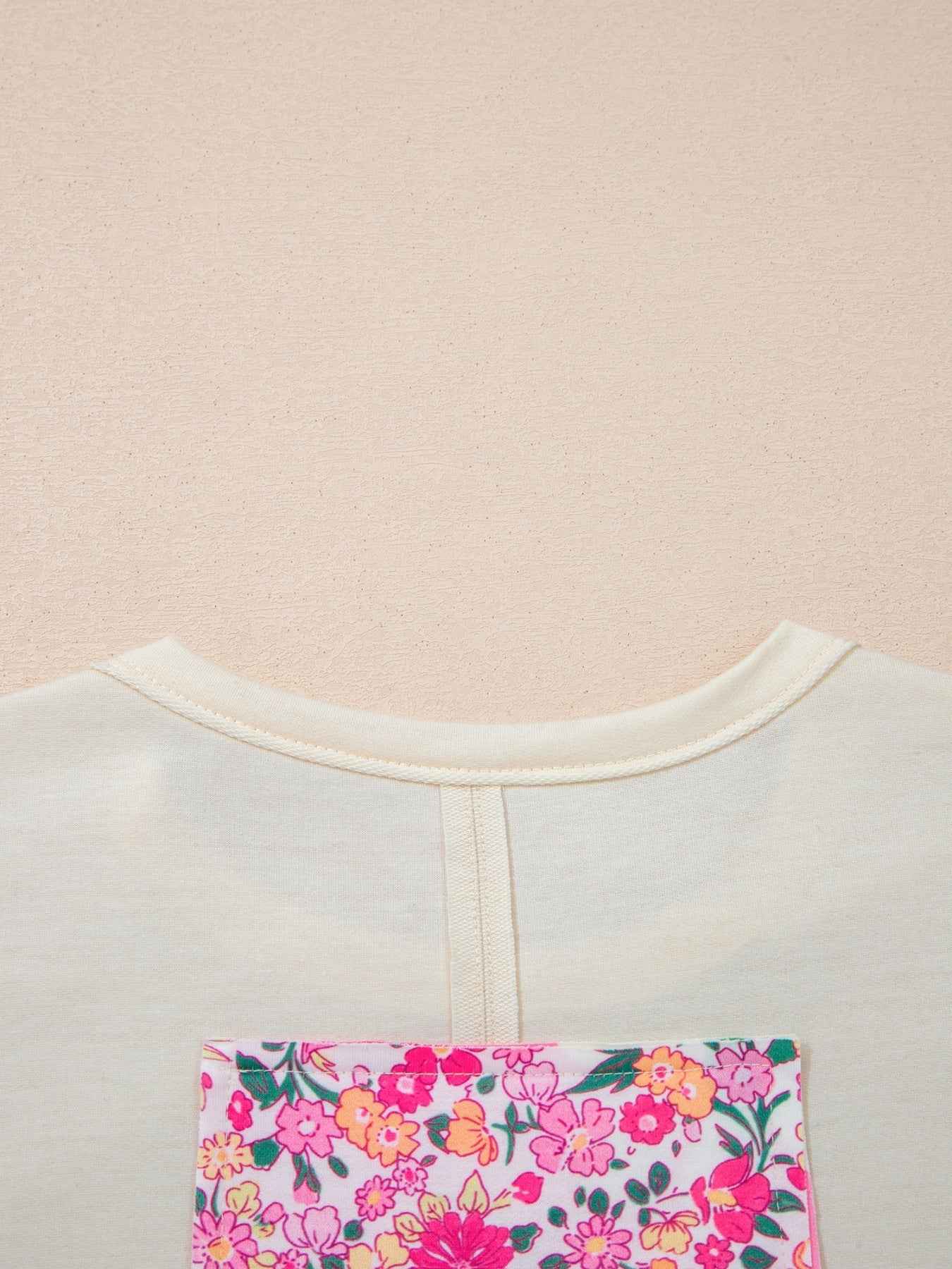 Floral Half Sleeve Oversized Top