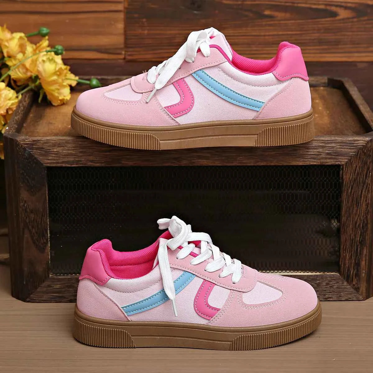 Lace Up Platform Sneakers