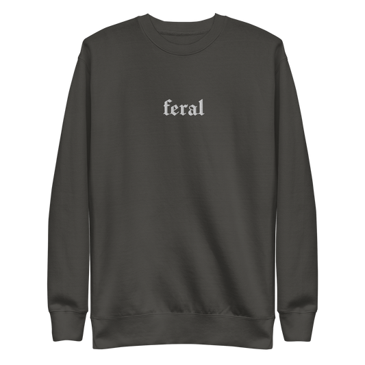 Feral Blackout Embroidered Sweatshirt
