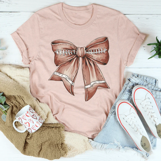 Football Vintage Bow Tee