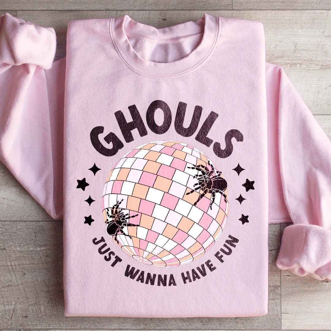Ghouls Just Wanna Have Fun Retro Sweatshirt