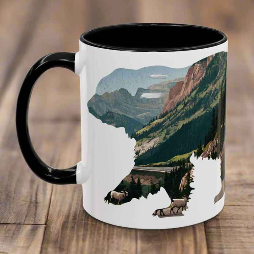 Glacier Bear Colored Mug