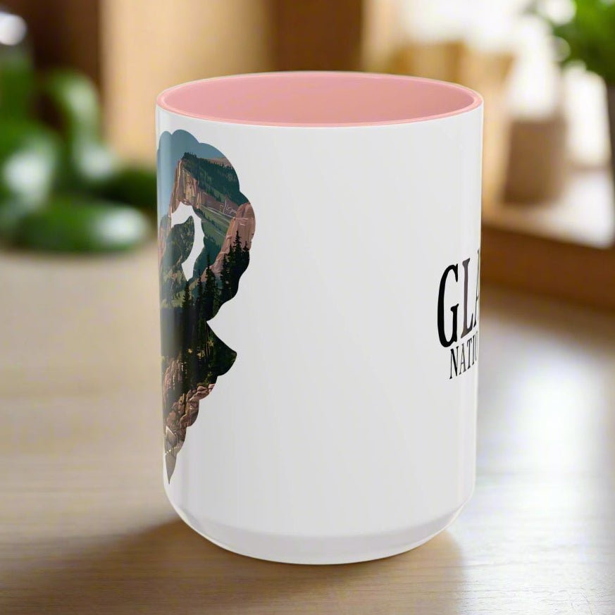 Glacier National Park Big Horned Sheep Colored Mug
