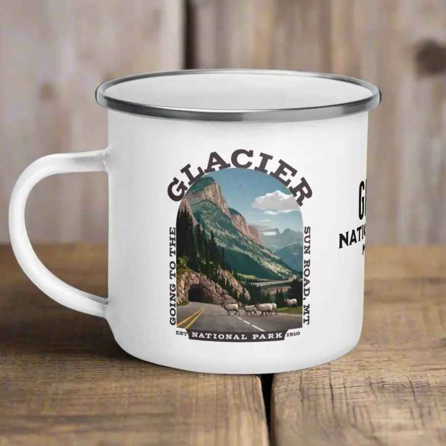 Glacier National Park Camp Mug Going To The Sun
