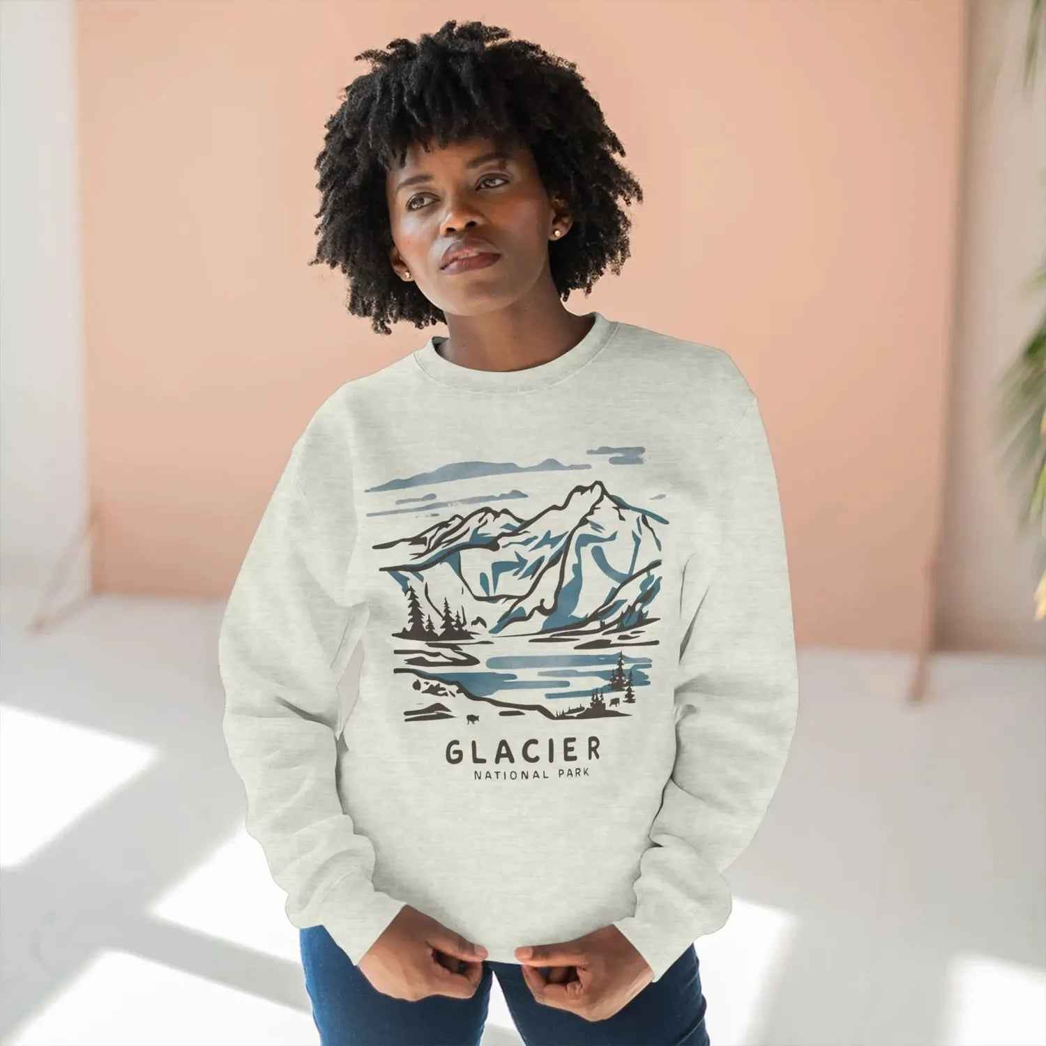 Glacier National Park Crewneck Sweatshirt