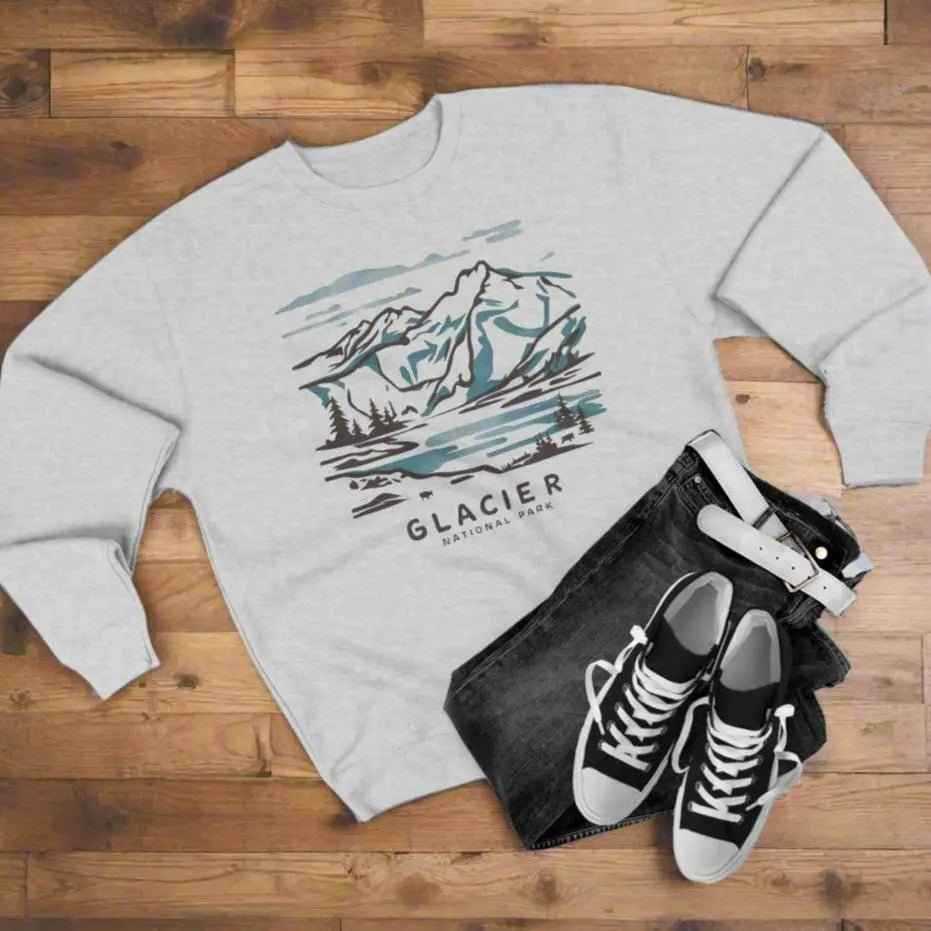 Glacier National Park Crewneck Sweatshirt
