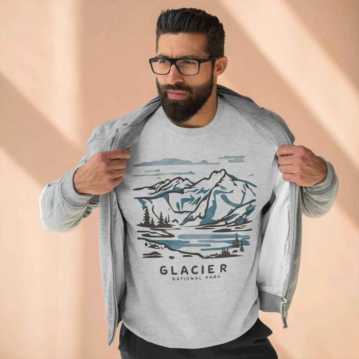 Glacier National Park Crewneck Sweatshirt