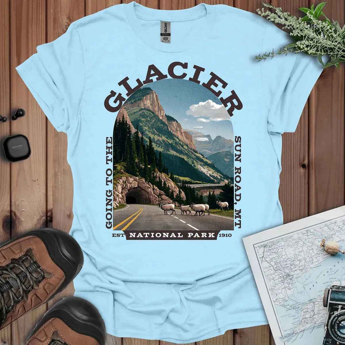 Glacier National Park Going To The Sun Road T-Shirt