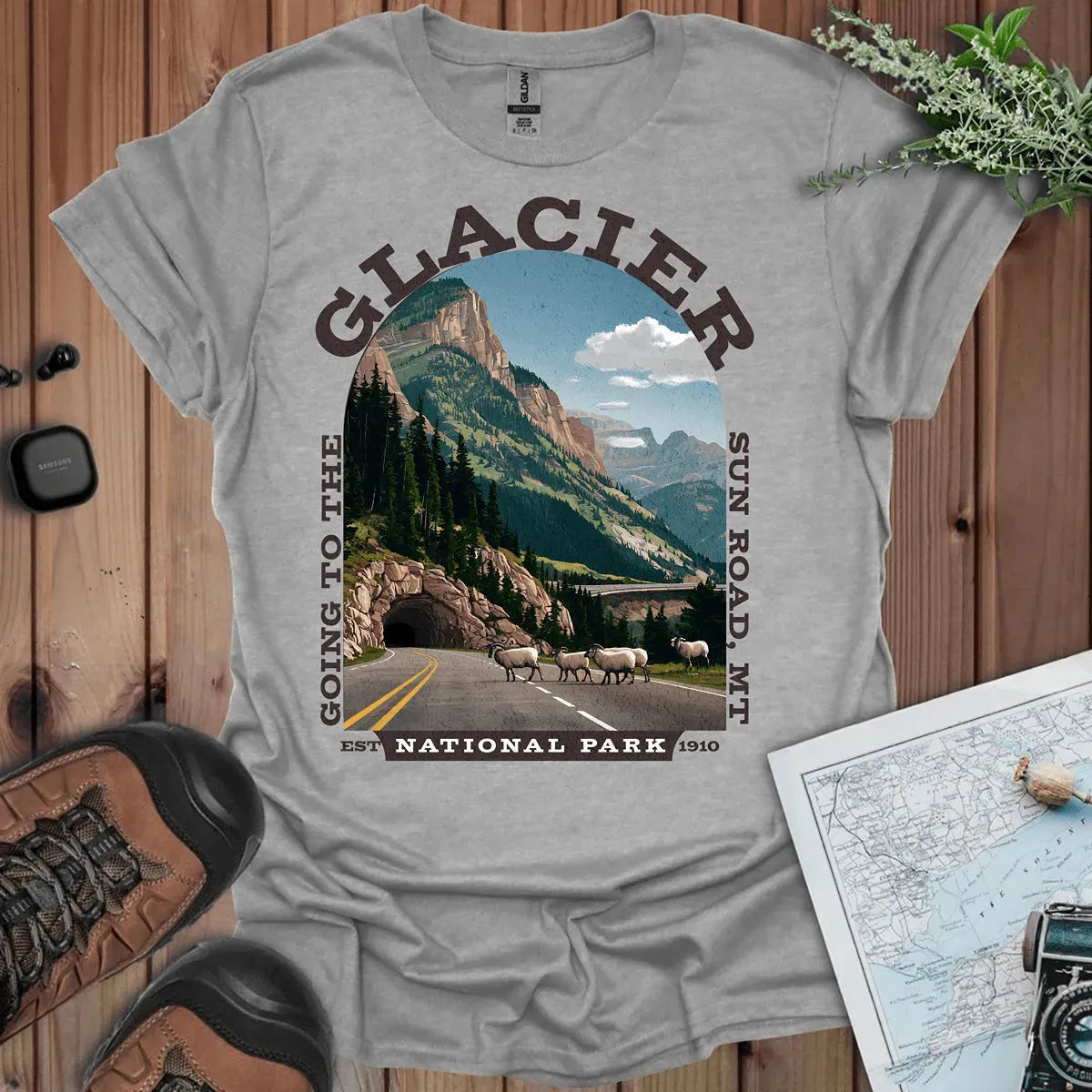 Glacier National Park Going To The Sun Road T-Shirt