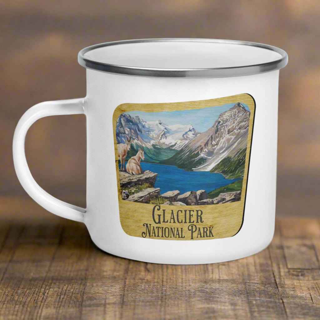 Glacier National Park Sign Camp Mug