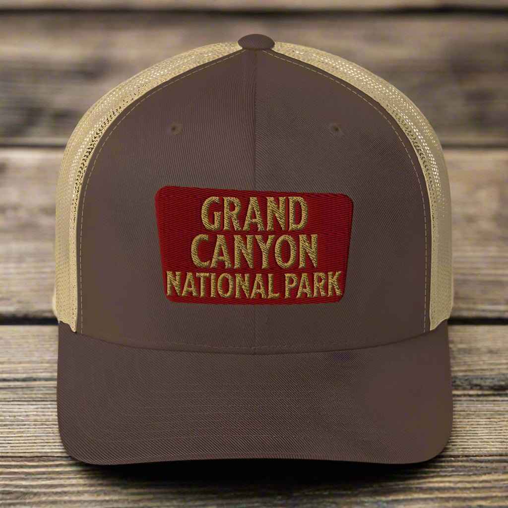 Grand Canyon National Park Sign Embroidered Trucker Hat