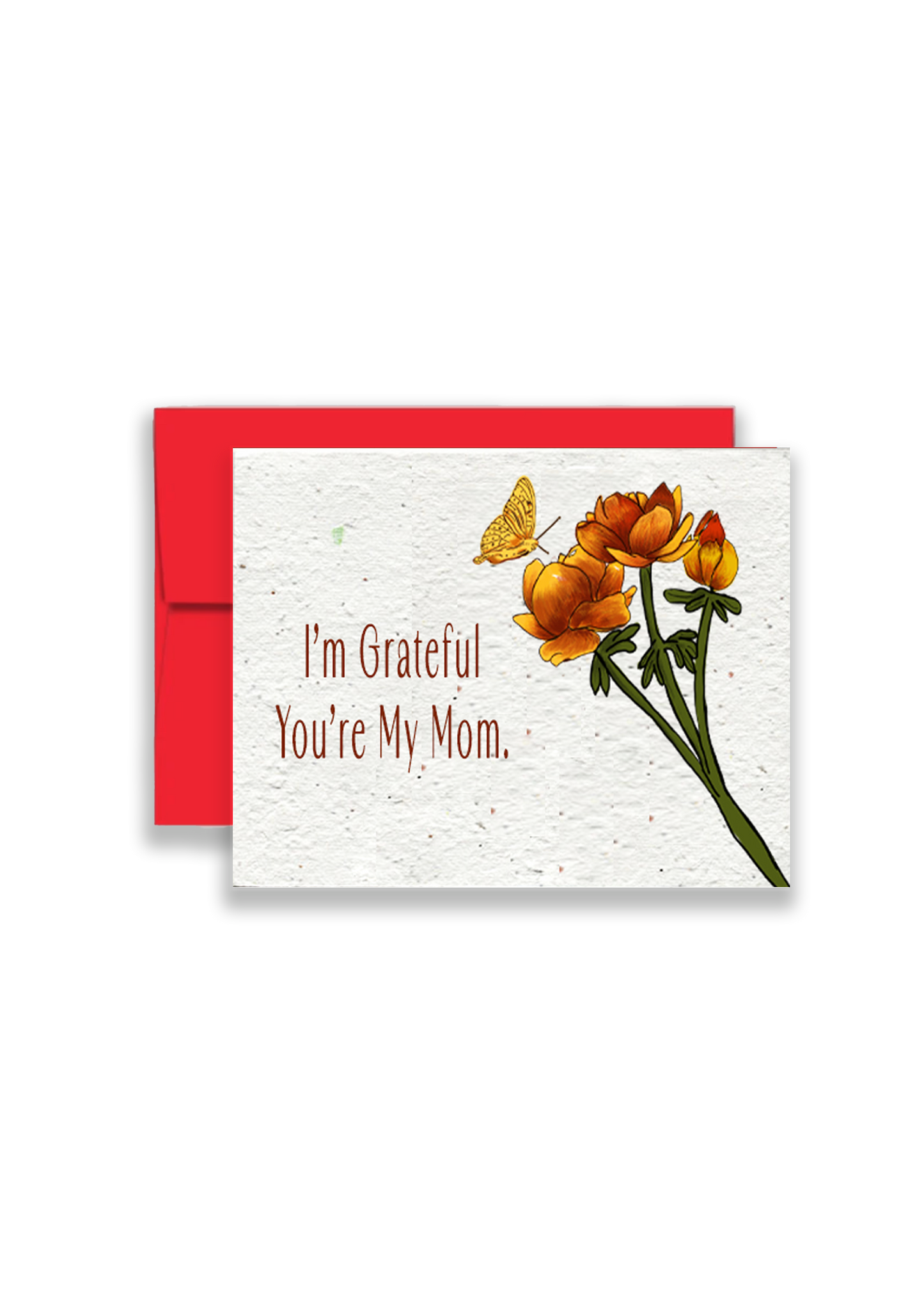 Mom's Gratitude Card: Cherishing You Always Wildflower Seed Paper Card