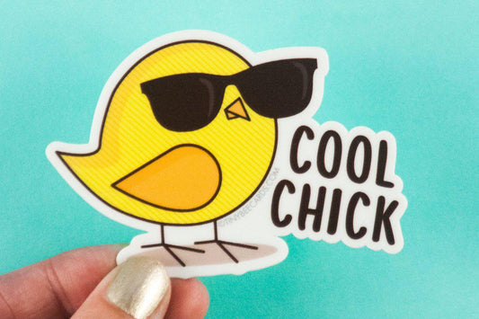 Funny Vinyl Sticker "Cool Chick"