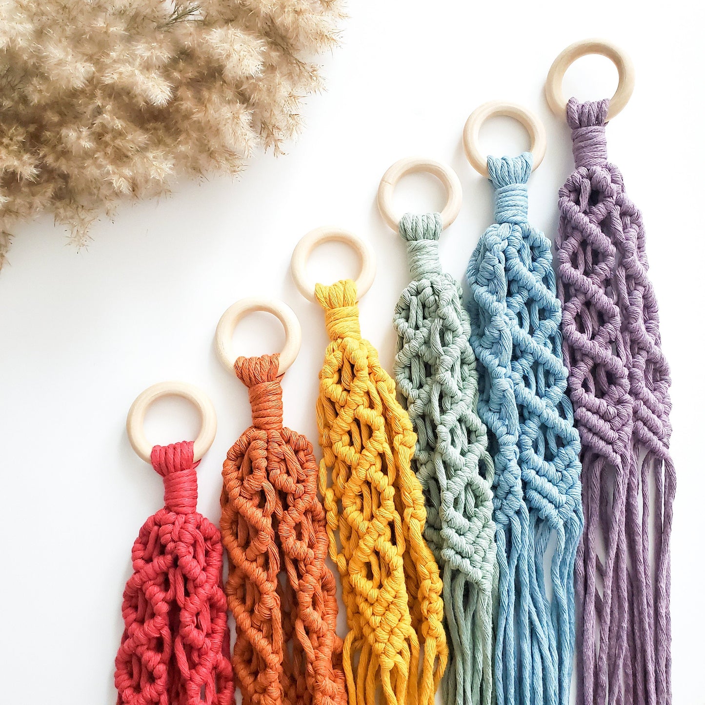 Handmade Macrame plant hangers Diamond style. Made to order.