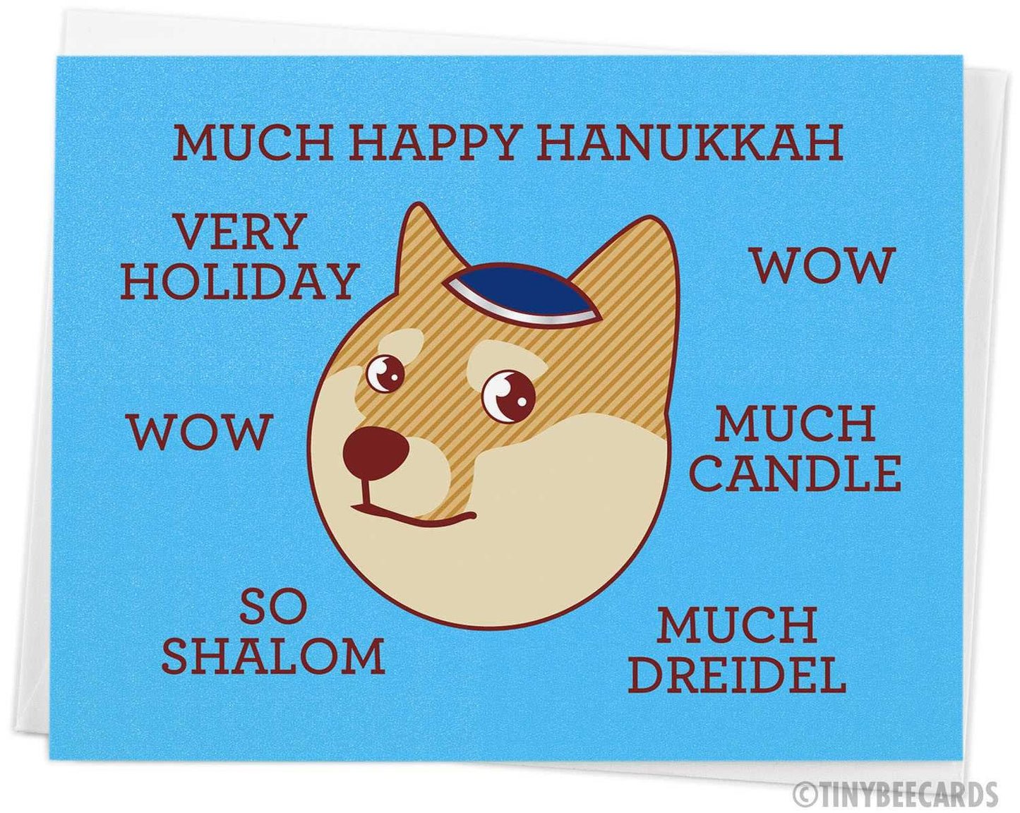 Doge Hanukkah Card "Such Happy Hanukkah"