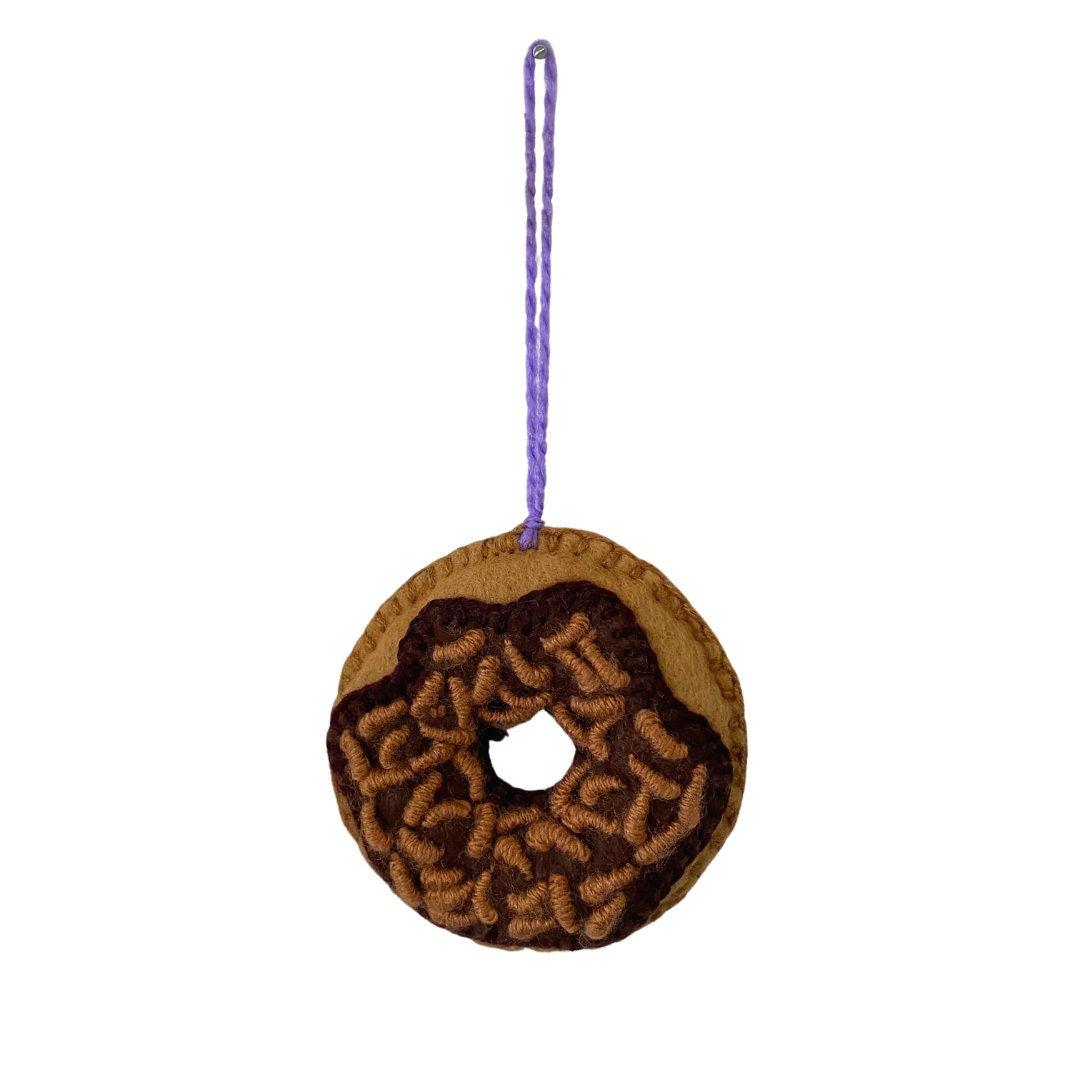 Donut Felt Embroidered Handmade Ornament - Mexico