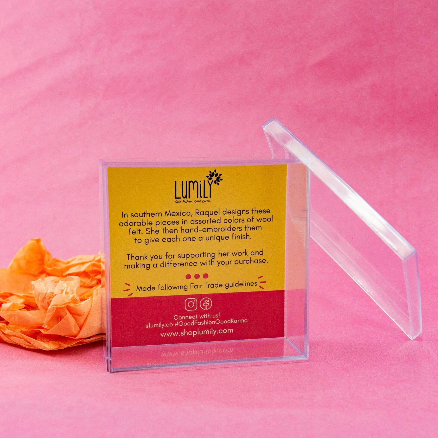 Snowflake Felted Wool Handmade Ornament - Mexico